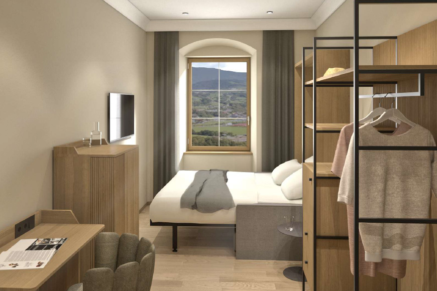 Suite Deluxe Tradition Wohnschlafraum Rendering